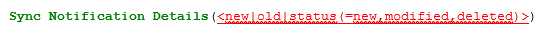 Sync notification